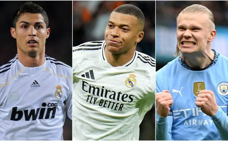 O Real Madrid continua a rivalizar com o Barcelona em La Liga: o gol livre de Kylian Mbappe é igual a Cristiano Ronaldo e os registros de Erling Haaland