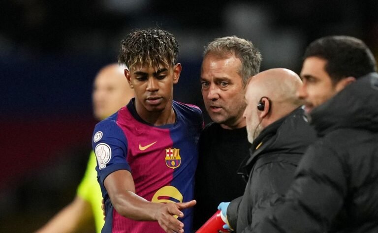 Cheers da Liga dos Campeões da UEFA Curto: o chefe do Barcelona, ​​Hansi Flick, apresenta uma atualização honesta sobre a lesão de Lamine Yamal