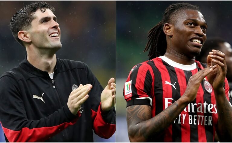 Christian Pulisic e Rafael Leao Crush Inter, as esperanças de Milan marcha para Coppa Italia final: classificações da dupla em Derby della Madonnina Win