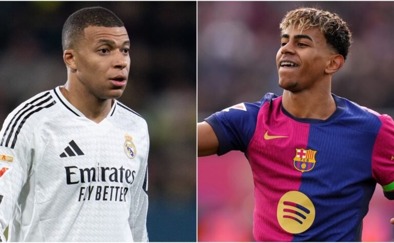O Barcelona de Yamal poderia garantir o título da Liga em frente ao rosto do Real Madrid de Mbappe