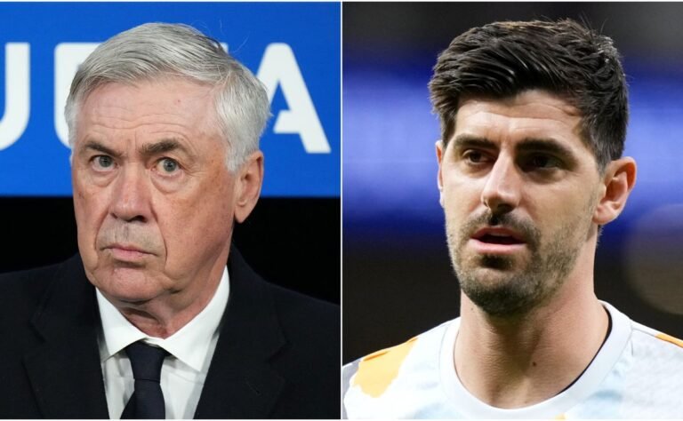 O Real Madrid perde o Thibaut Courtois e agora Andriy Lunin antes do empate na Liga dos Campeões da UEFA contra o Arsenal: a crise de lesões podia ver o jovem fazer a estréia na Liga