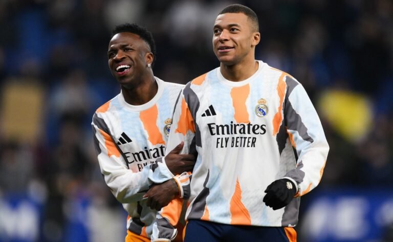 O Real Madrid terá um esquadrão completo contra o Arsenal? Uefa toma a decisão importante sobre as possíveis suspensões de Kylian Mbappe e Vinicius