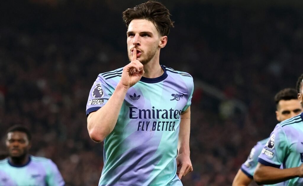 VÍDEO: Declan Rice marcora tremendas chutes livres para o Arsenal contra o Real Madrid no confronto da Liga dos Campeões