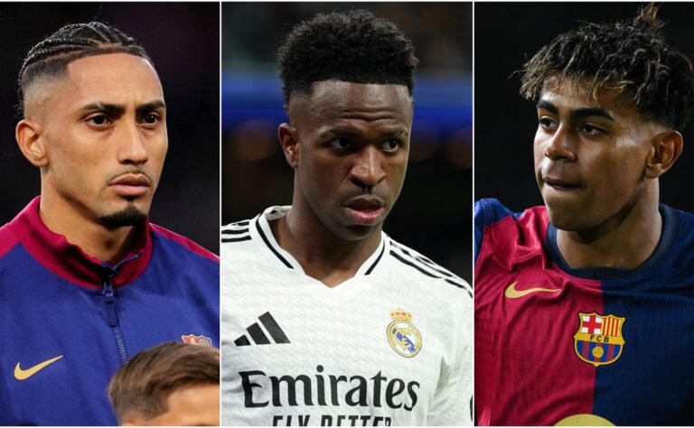 Vinicius, Raphinha ou Lamine Yamal? Novo contrato Snub coloca o futuro de 2025 Ballon d'Or favorito em dúvida